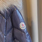 Campera Acolchada Azul Moncler (Talle XS)