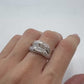 Anillo Statement Ring en Oro Blanco 18k con Diamantes Naturales en Pavé