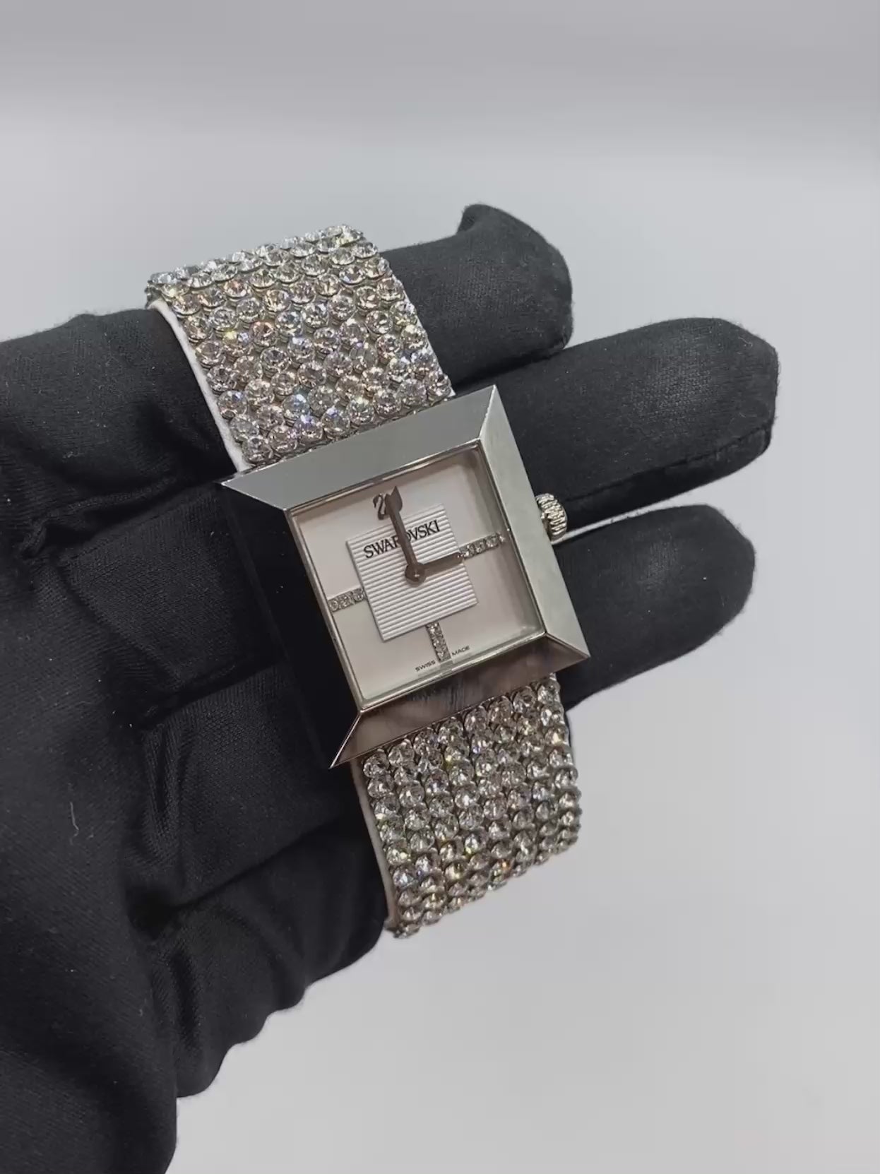 Pulsera Reloj con Cristales Swarovski