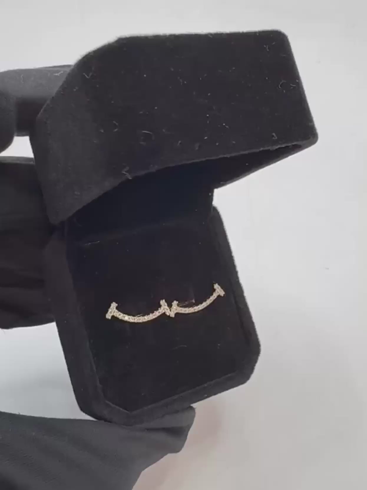 Aros Oro Blanco 14k Smiley