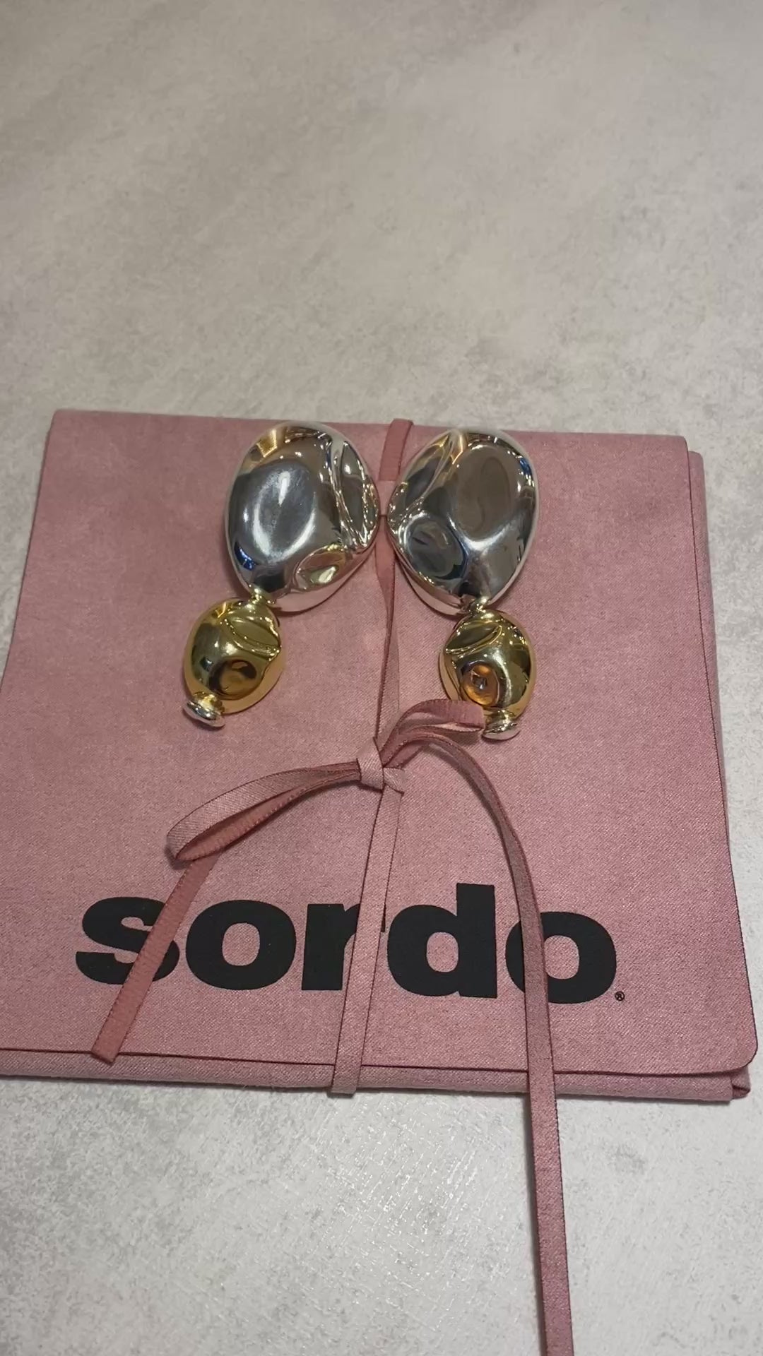 Aros Sordo Oriente Combinado Bañado en Oro 24KT