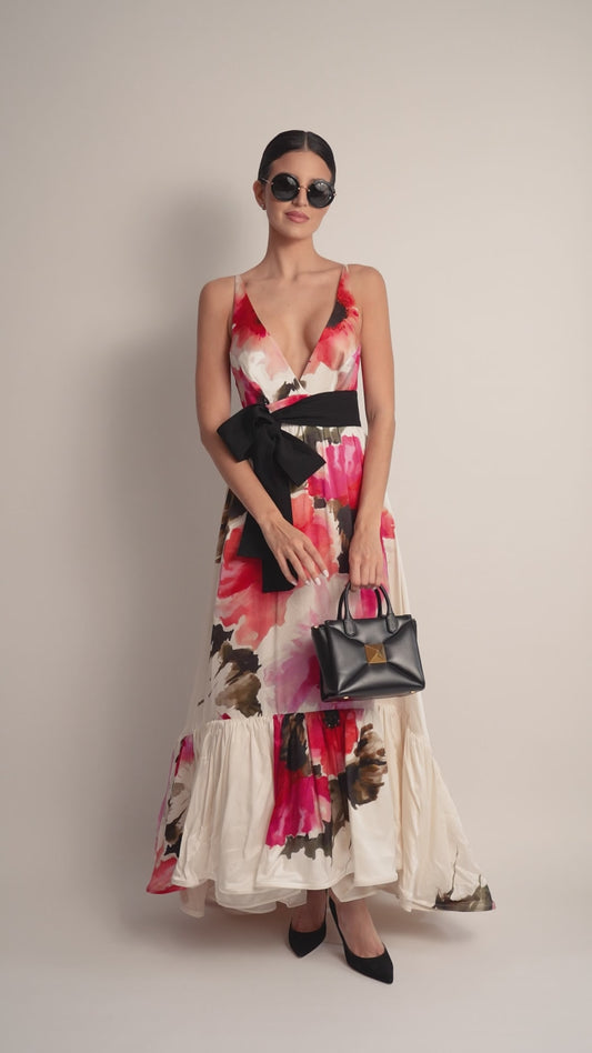 Vestido Silvia Tcherassi M'o Exclusive Floral Hellenium (Talle XS)