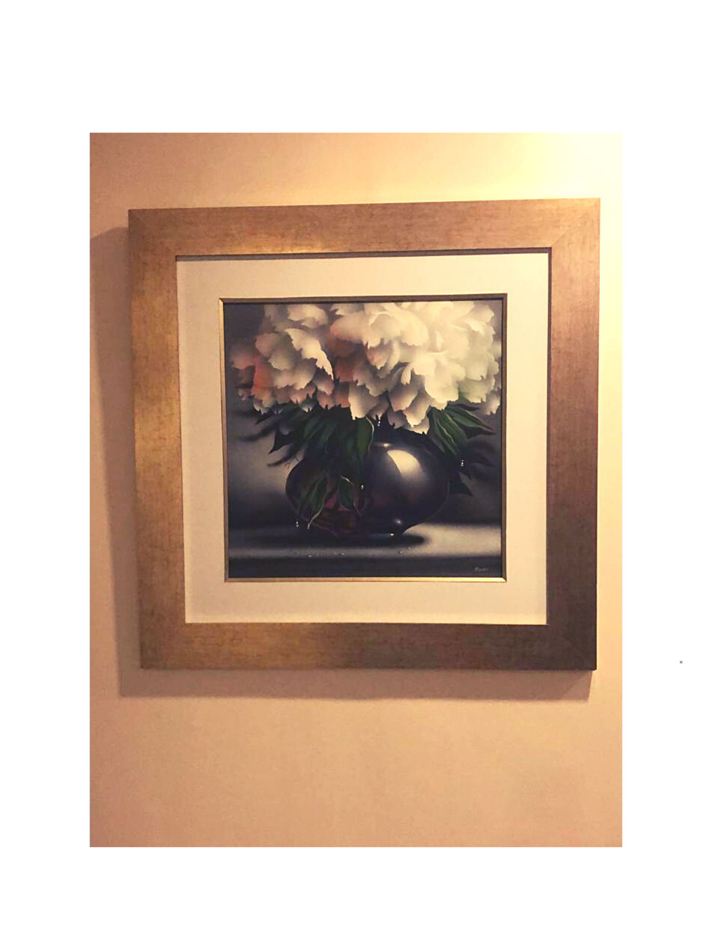 Cuadro "Flores" de Enrique Medina 50 x 50 cm.