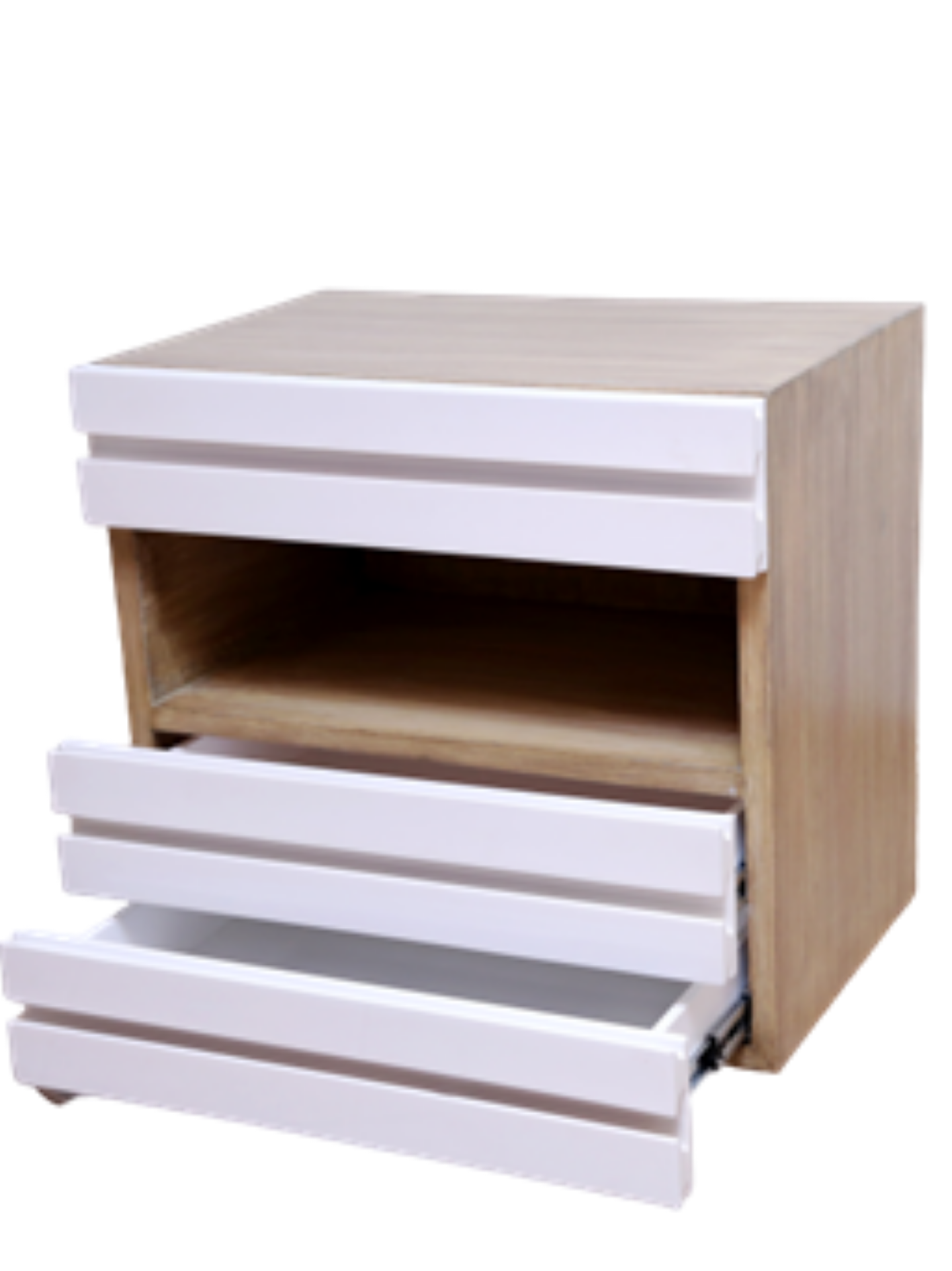 Mesa con Cajones de Varillas Laqueadas
