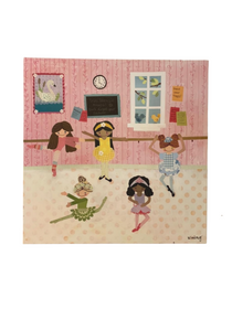 Cuadro Ballet Dancers Canvas 53 x 53 cm.
