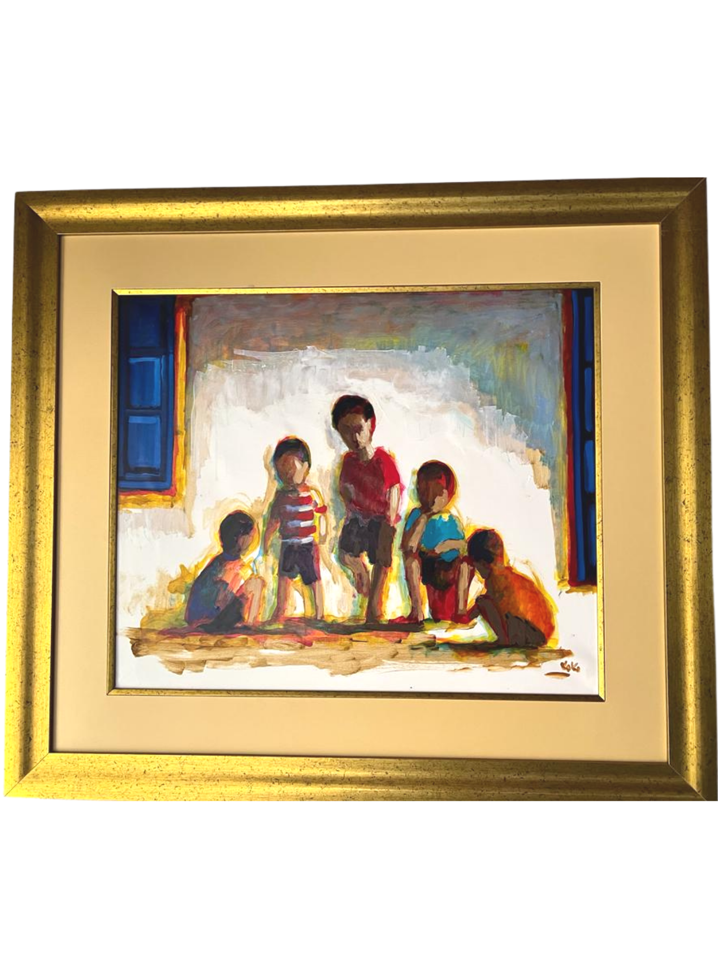 Cuadro "Niños" de Koki Ruiz 60 x 70 cm