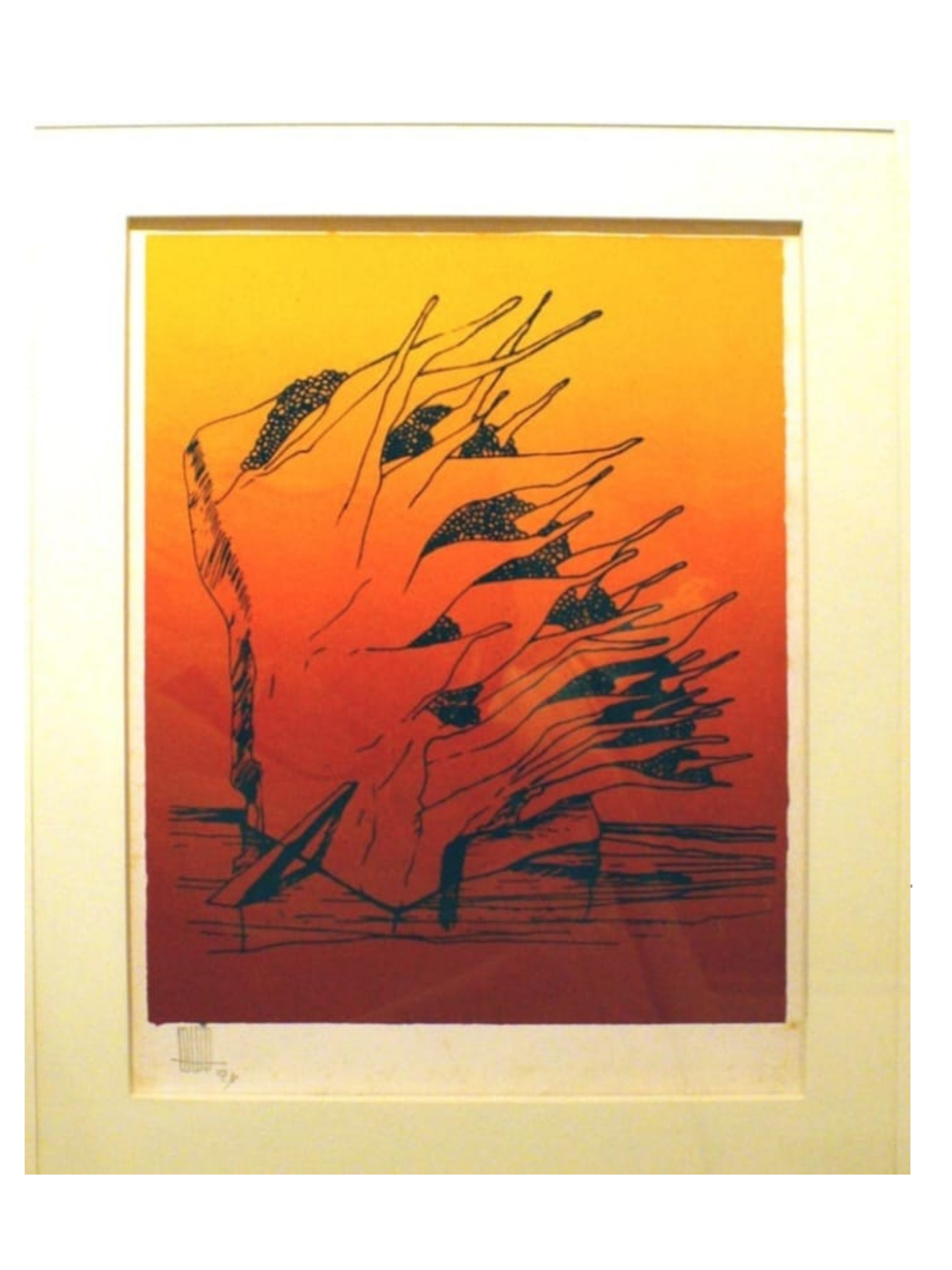 Cuadro Serigrafia de Carlos Colombino 18 x 23 cm
