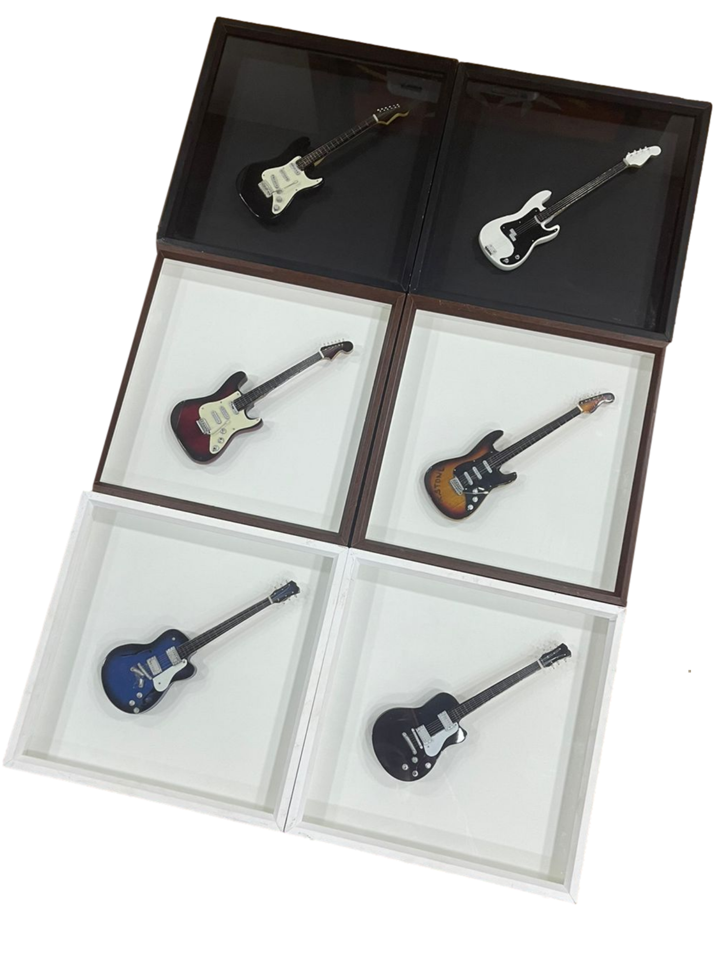 Cuadritos de Guitarras 31 x 31 cm