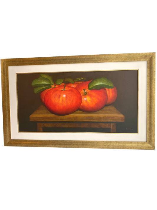 Cuadro "Manzanas" de Emmanuel Fretes Roy 59 x 118 cm