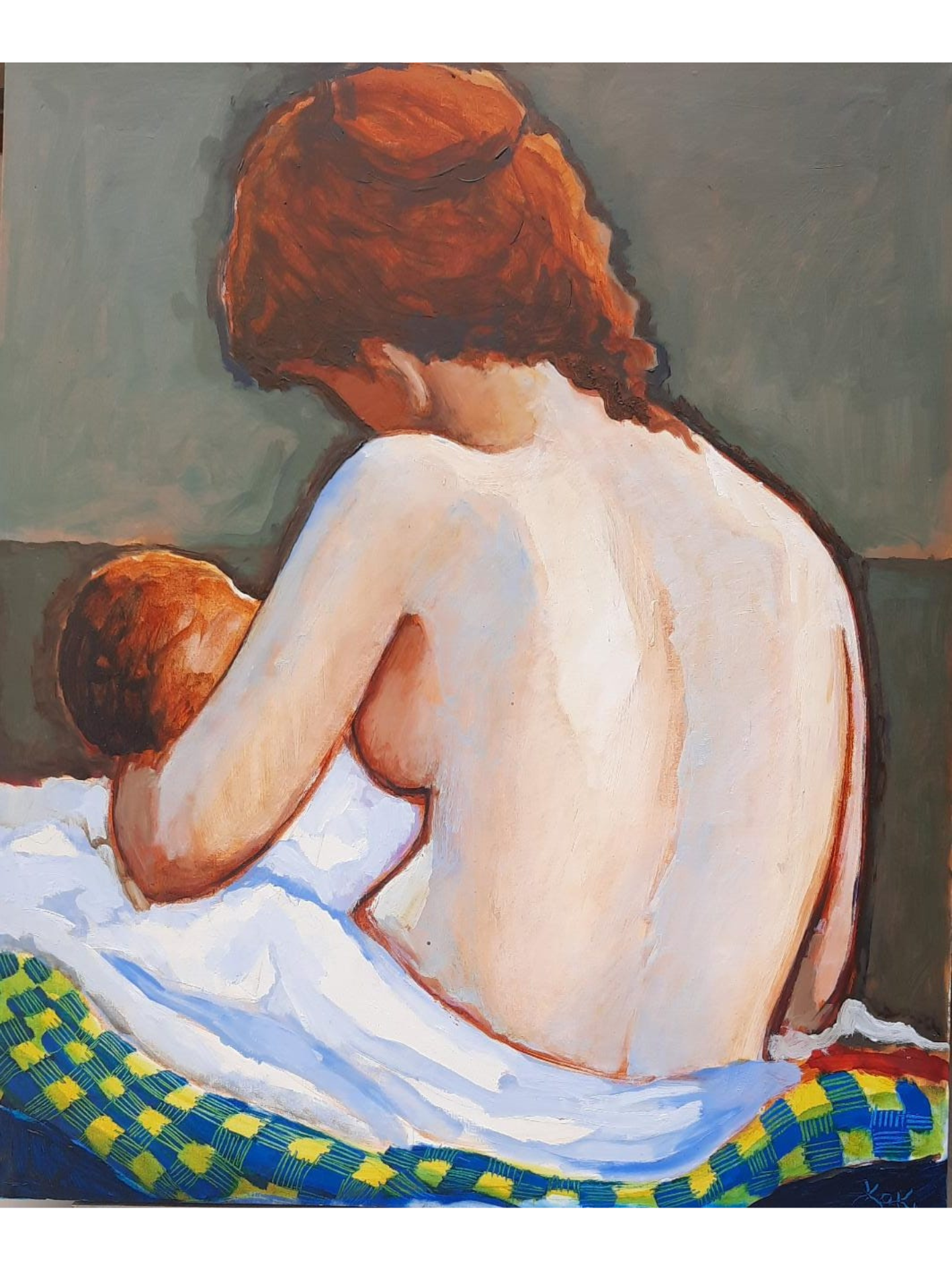 Cuadro "Maternidad" de Koki Ruiz 60 x 70 cm