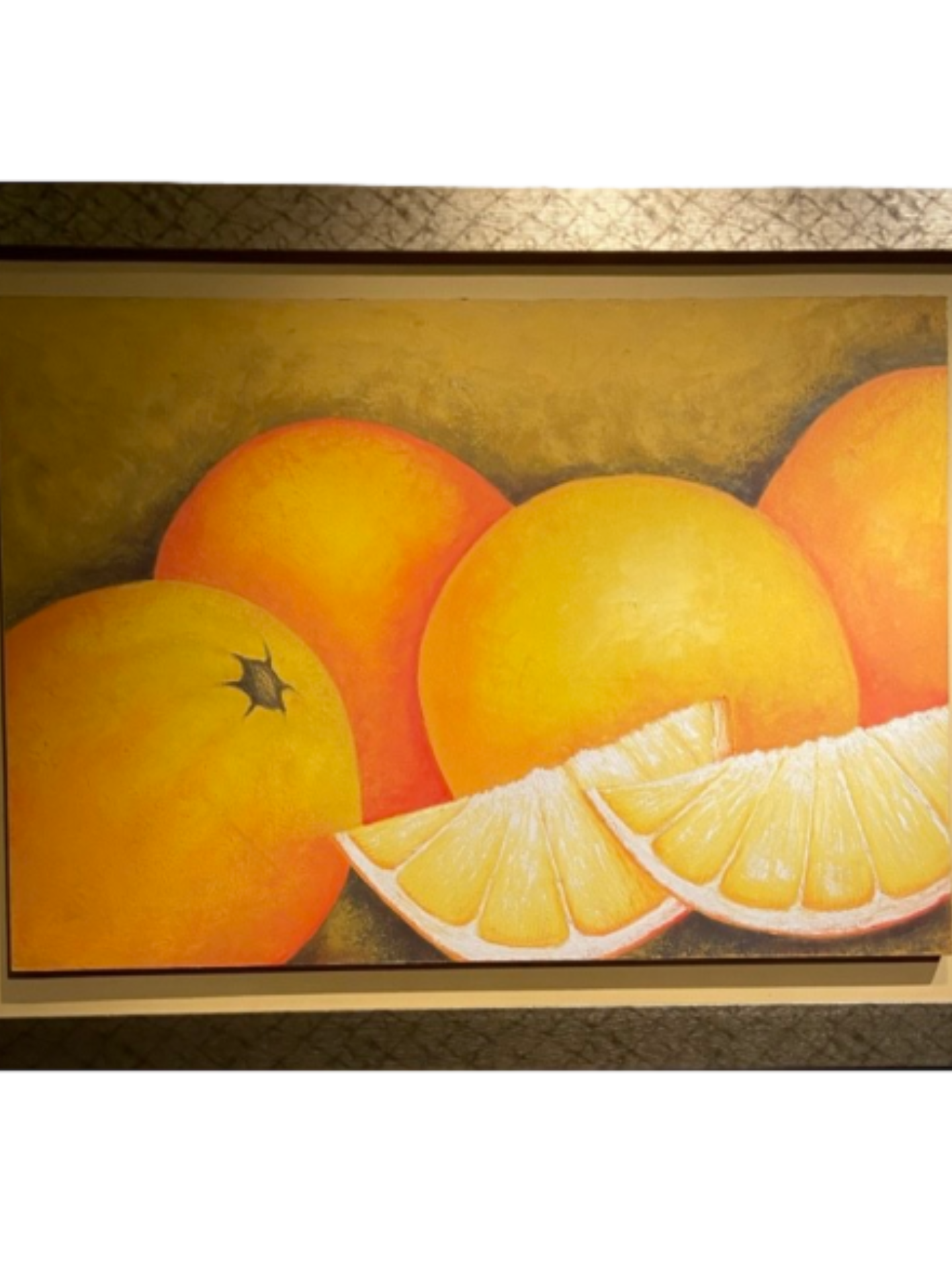 Obra "Naranjas" de Susana Vega 74.5 x 104 cm.