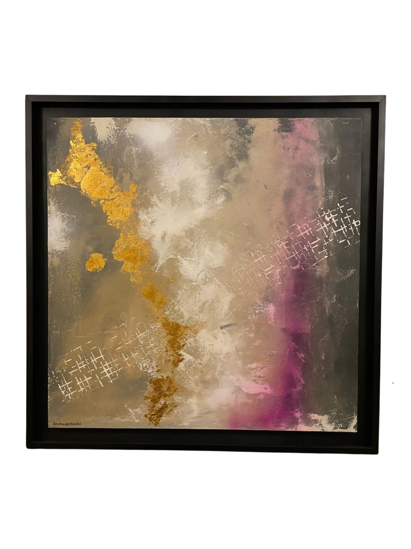 Cuadro Abstracto de Sandra Dos Santos 100 x 100 cm.