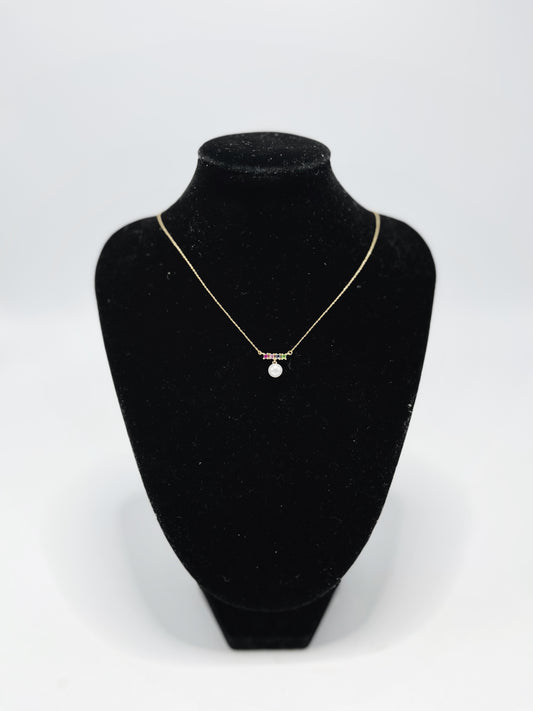 Collar Tous Lio Oro 18k con gemas y perla
