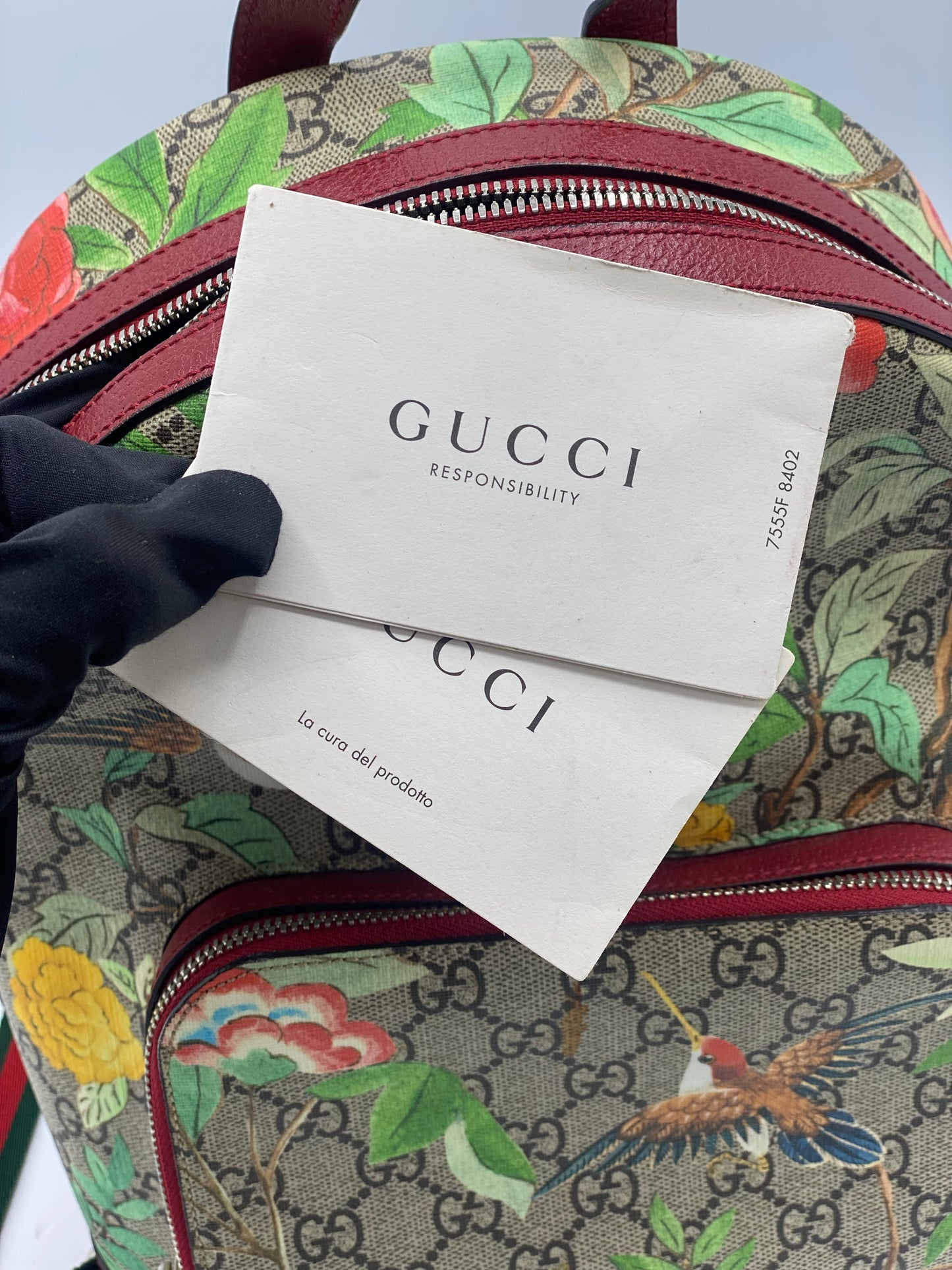 Mochila Gucci Supreme GG Tian Small